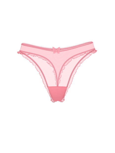 Сетчатые трусики тонг Victoria's Secret 1159833734 (Розовый M)