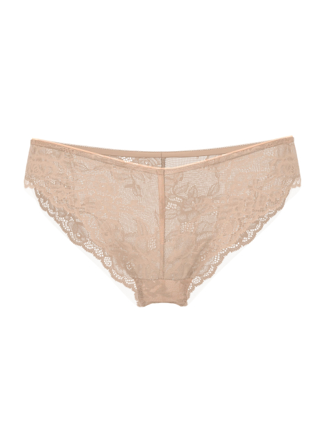 Кружевные трусики танга Victoria's Secret 1159833743 (Бежевый M)