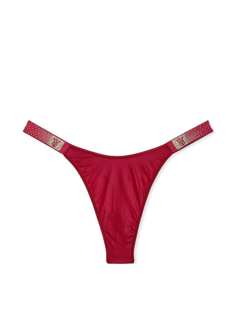 Трусики со стразами Victoria's Secret тонг 1159834064 (Красный S)