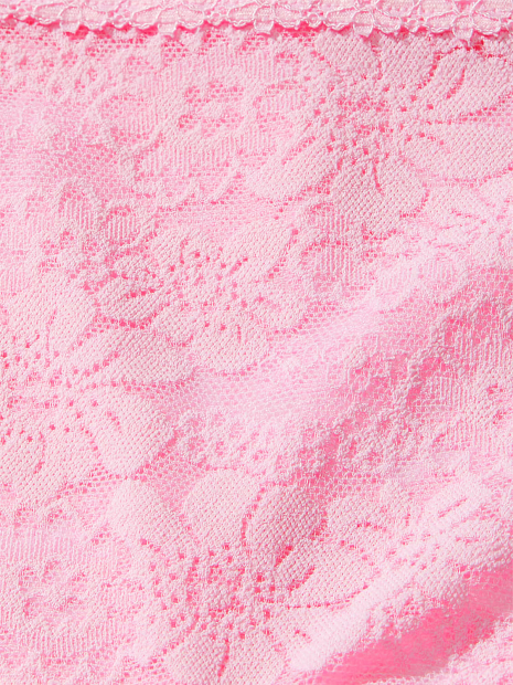 Женские кружевные трусики тонг Victoria's Secret Pink 1159834103 (Розовый M)