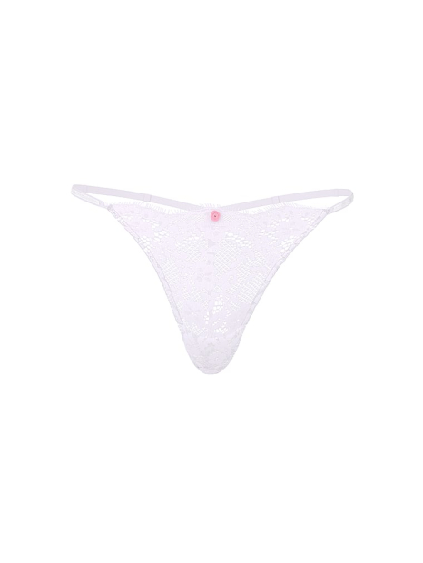 Мереживні трусики стрінги зі стразами Victoria's Secret 1159834234 (бузковий L)