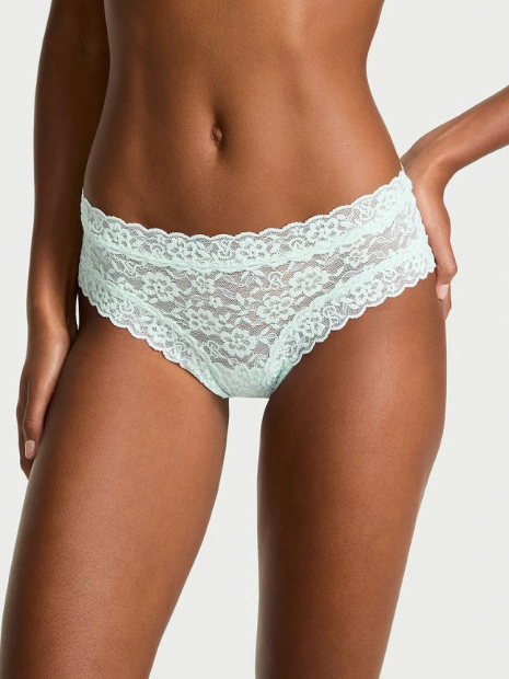 Мереживні трусики чики Victoria's Secret 1159834282 (Блакитний S)