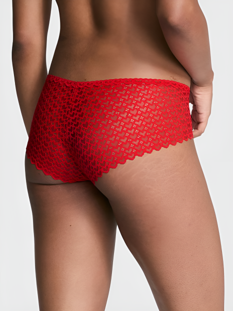 Трусики хипхаггеры Victoria's Secret PINK 1159834316 (Красный S)