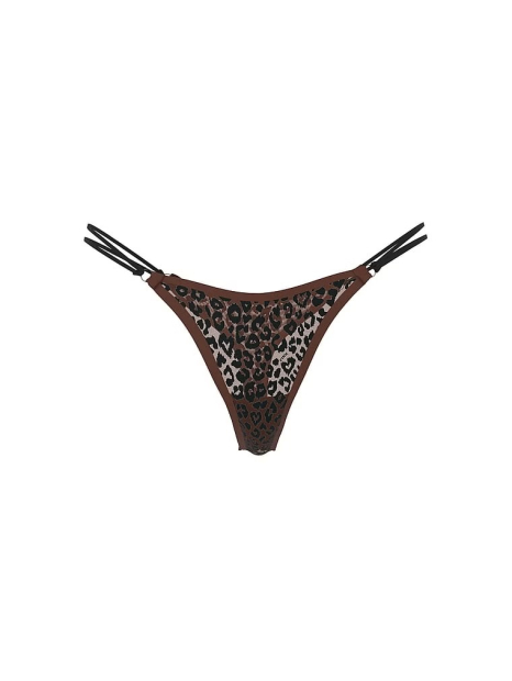 Сетчатые трусики тонг Victoria's Secret Pink 1159834369 (Леопардовый L)