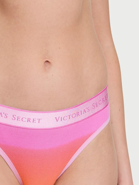 Хлопковые трусики тонг Victoria's Secret 1159835016 (Розовый L)