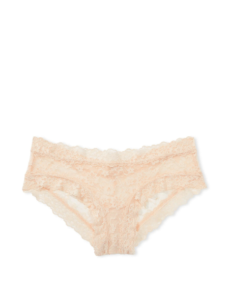 Кружевные трусики чики Victoria's Secret 1159835025 (Бежевый L)
