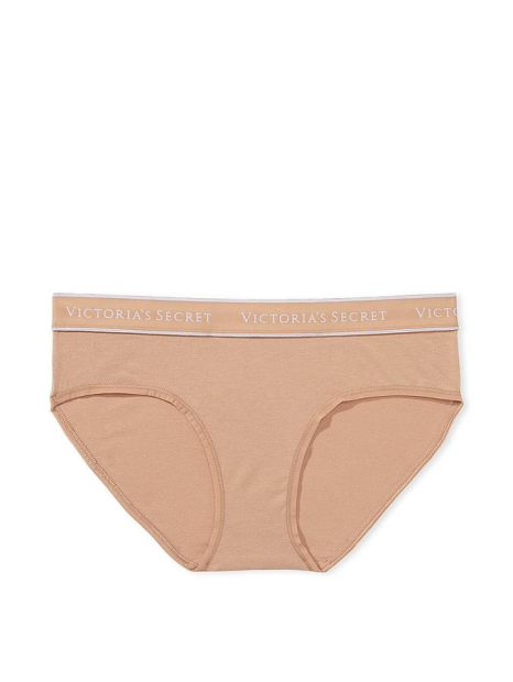 Женские хлопковые трусики Victoria's Secret хипхаггеры 1159835223 (Бежевый L)