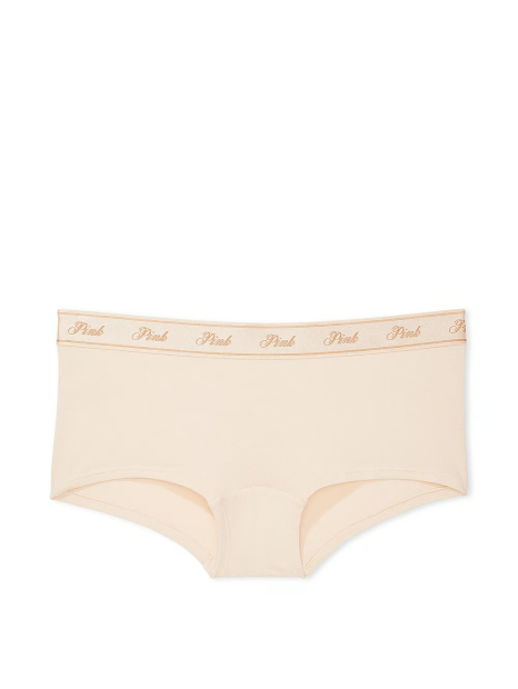 Жіночі трусики шортики Victoria's Secret Pink 1159835232 (Бежевий S)