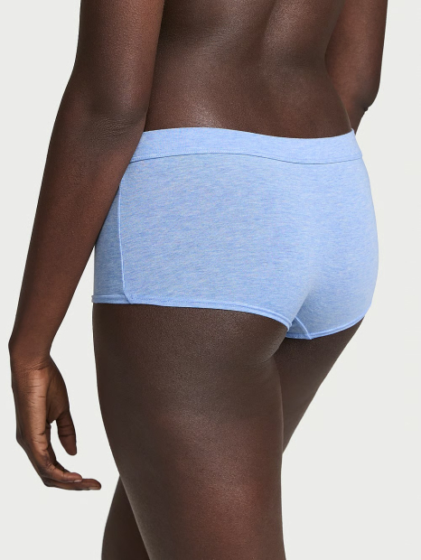 Женские трусики шортики Victoria's Secret с логотипом 1159835245 (Голубой S)