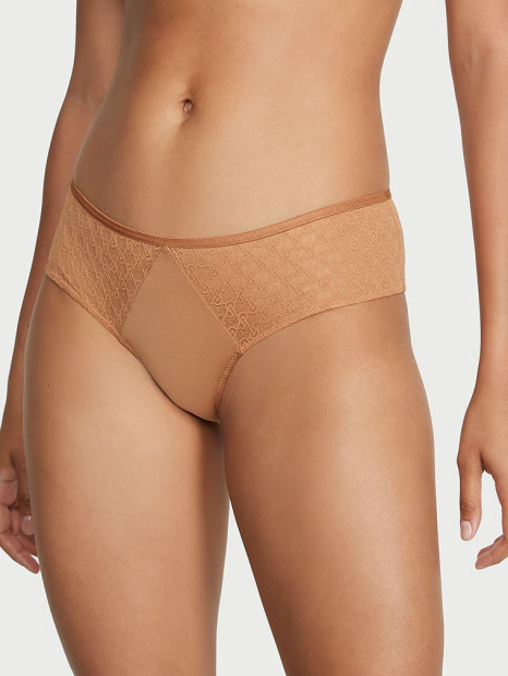 Сітчасті трусики чики Victoria's Secret 1159835250 (Коричневий L)
