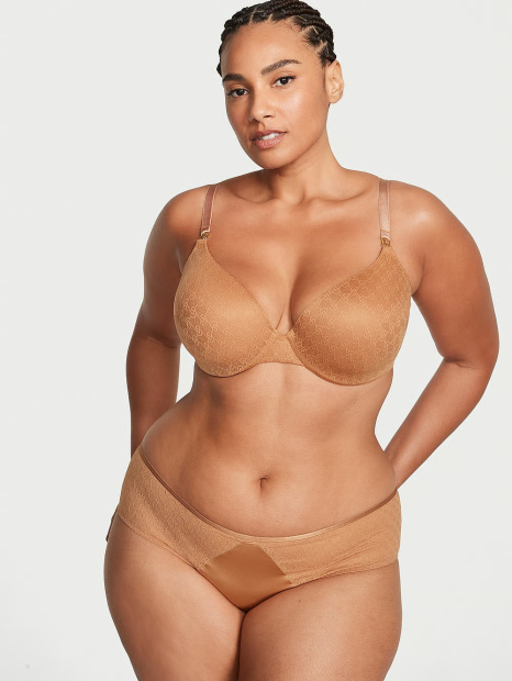 Сітчасті трусики чики Victoria's Secret 1159835250 (Коричневий L)
