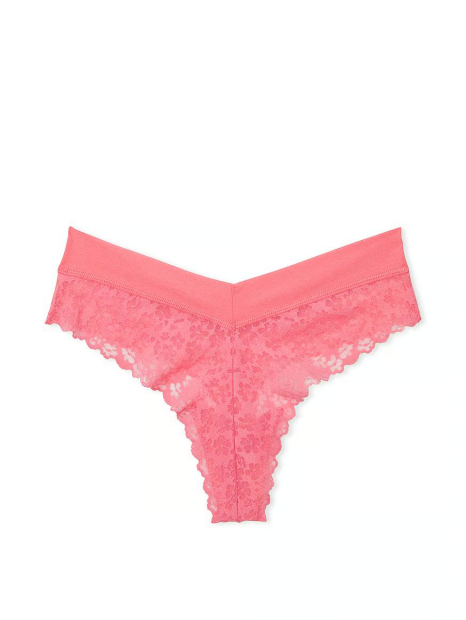 Женские трусики тонг Victoria's Secret PINK с цветочным узором 1159835277 (Розовый S)