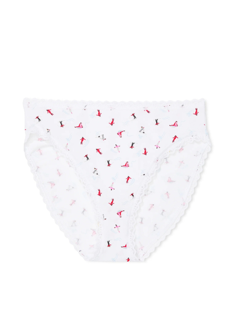 Женские трусики бикини Victoria's Secret с принтом 1159835412 (Белый S)