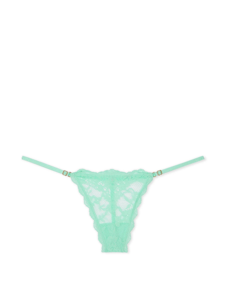 Кружевные трусики стринги Victoria's Secret 1159835702 (Бирюзовый L)