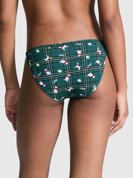 Трусики бикини Victoria's Secret Pink с принтом 1159836973 (Зеленый L)