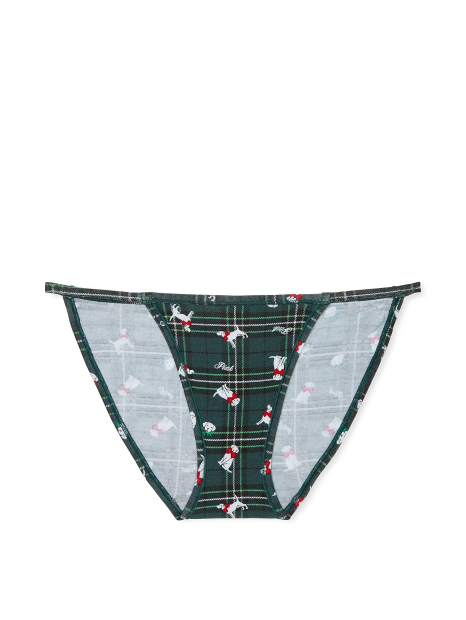 Трусики бикини Victoria's Secret Pink с принтом 1159836973 (Зеленый L)