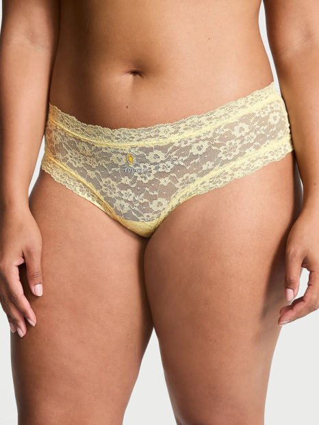 Кружевные трусики чики Victoria's Secret 1159837013 (Желтый M)