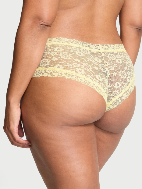 Кружевные трусики чики Victoria's Secret 1159837013 (Желтый M)