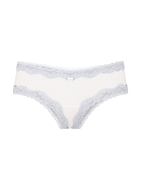 Женские сетчатые трусики чики Victoria's Secret с кружевной отделкой 1159837984 (Голубой L)