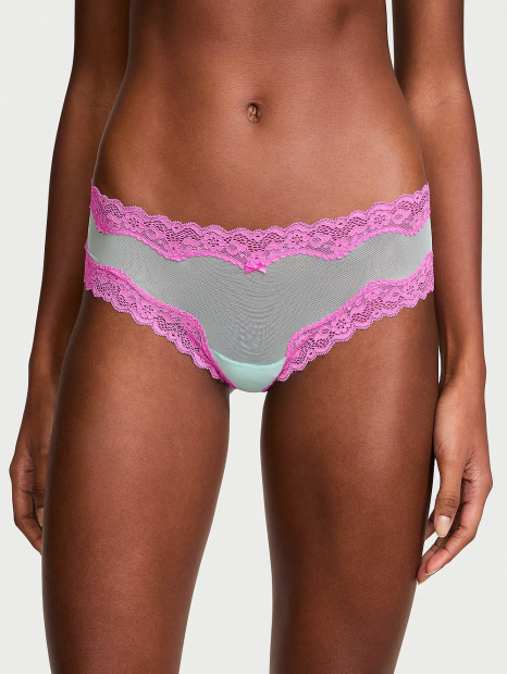 Женские сетчатые трусики чики Victoria's Secret 1159837503 (Розовый XS)