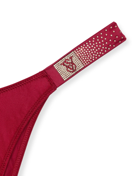 Трусики зі стразами Victoria's Secret бразилії 1159837493 (Червоний S)