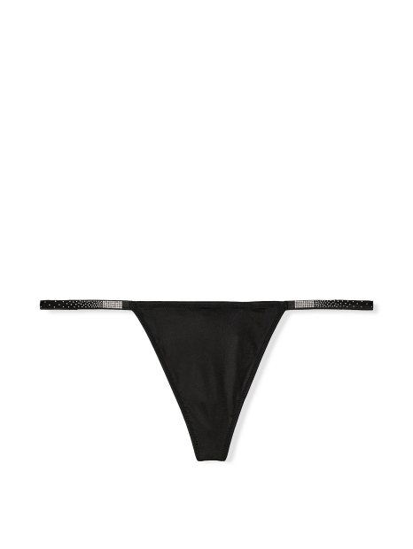 Трусики зі стразами Victoria's Secret стрінги 1159837543 (Чорний S)