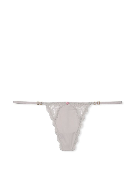 Женские трусики стринги Victoria's Secret 1159837603 (Серый M)
