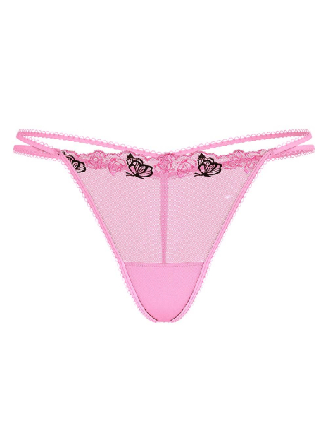 Жіночі трусики стрінги Victoria's Secret Pink з вишивкою 1159837617 (рожевий S)