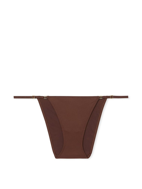 Гладкие трусики стринг бикини Victoria's Secret 1159837643 (Коричневый XS)
