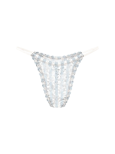 Кружевные трусики тонг Victoria's Secret 1159840390 (Серый XL)