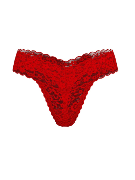 Кружевные трусики тонг Victoria's Secret 1159837668 (Красный M)