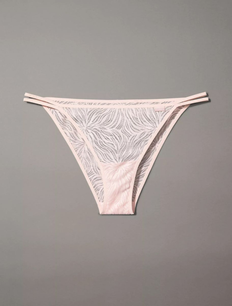 Женские сетчатые трусики Calvin Klein танга 1159837769 (Розовый L)