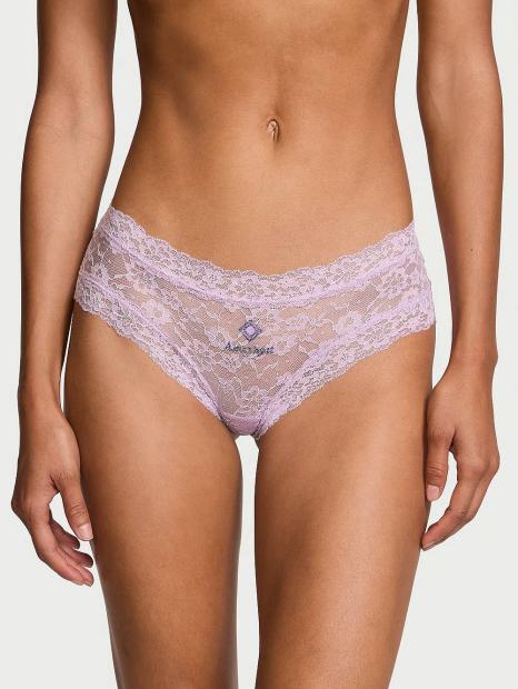 Кружевные трусики чики Victoria's Secret 1159838093 (Сиреневый S)