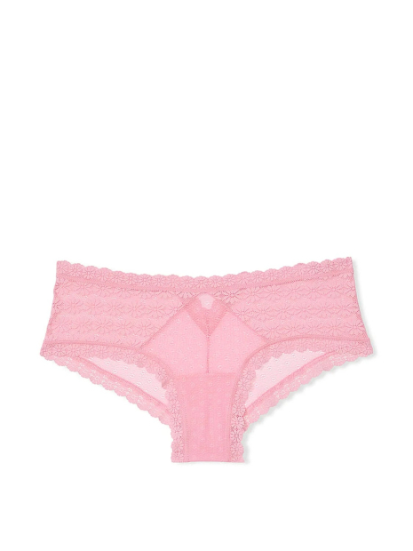 Женские кружевные трусики чики Victoria's Secret 1159838098 (Розовый L)