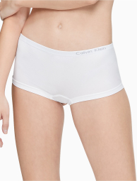 Бесшовные трусики Calvin Klein шортики с логотипом 1159773239 (Белый, XS)
