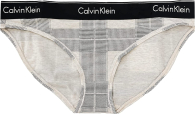 Женские трусики Calvin Klein бикини с логотипом 1159774367 (Серый, S)