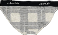 Женские трусики Calvin Klein бикини с логотипом 1159774367 (Серый, S)