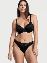 Женские трусики тонг Victoria's Secret 1159793198 (Черный, XXL)