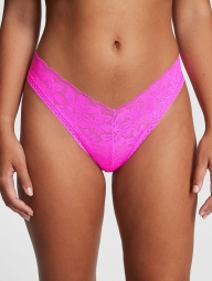 Женские кружевные трусики бразилиана Victoria's Secret Pink 1159795877 (Розовый, XS)