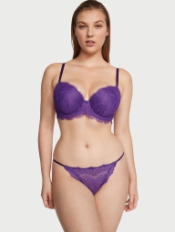 Кружевные трусики стринг бикини Victoria's Secret 1159798892 (Фиолетовый, S)