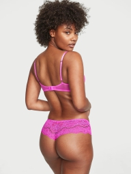 Кружевные трусики тонг Victoria's Secret 1159802173 (Розовый, S)