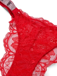 Трусики бразилиана Victoria's Secret со стразами 1159805125 (Красный, XXL)