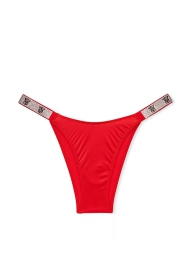 Трусики бразилиана Victoria's Secret со стразами 1159803662 (Красный, L)