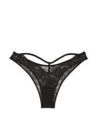 Женские кружевные трусики бразилиана Victoria's Secret 1159804529 (Черный, L)