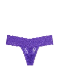 Женские кружевные трусики тонг Victoria's Secret 1159803851 (Фиолетовый, M)