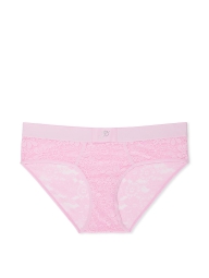 Женские кружевные трусики хипхаггеры Victoria's Secret Pink 1159805176 (Розовый, S)