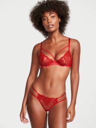 Трусики Victoria's Secret бикини с кружевом 1159804798 (Красный, XXL)