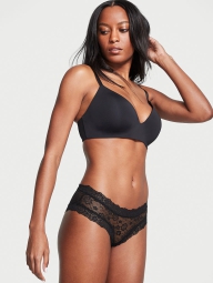 Кружевные трусики чики Victoria's Secret 1159806252 (Черный, M)