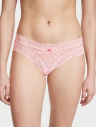 Кружевные трусики чики Victoria's Secret 1159806257 (Розовый, XL)