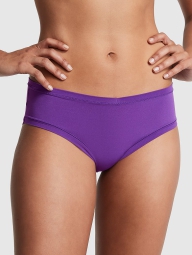 Гладкие эластичные трусики Victoria's Secret PINK хипстеры 1159806363 (Фиолетовый, M)